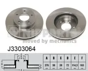 Bremsscheibe NIPPARTS J3303064