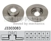 Bremsscheibe NIPPARTS J3303083