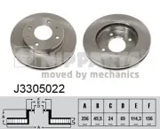 Bremsscheibe NIPPARTS J3305022