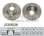 Bremsscheibe NIPPARTS J3305026