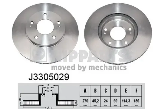 Bremsscheibe NIPPARTS J3305029 Bild Bremsscheibe NIPPARTS J3305029