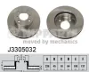 Bremsscheibe Vorderachse NIPPARTS J3305032