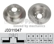 Bremsscheibe NIPPARTS J3311047