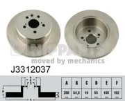 Bremsscheibe NIPPARTS J3312037