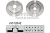 Bremsscheibe NIPPARTS J3312042