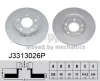 Bremsscheibe Hinterachse NIPPARTS J3313026P