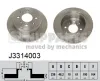 Bremsscheibe Hinterachse NIPPARTS J3314003