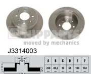 Bremsscheibe NIPPARTS J3314003