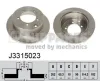 Bremsscheibe Hinterachse NIPPARTS J3315023