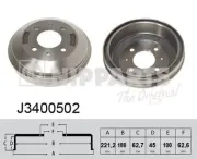 Bremstrommel NIPPARTS J3400502