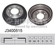 Bremstrommel NIPPARTS J3400515