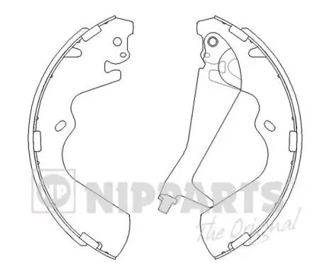 Bremsbackensatz Hinterachse NIPPARTS J3500515