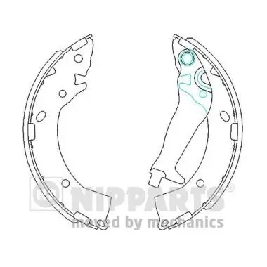 Bremsbackensatz NIPPARTS J3500524 Bild Bremsbackensatz NIPPARTS J3500524