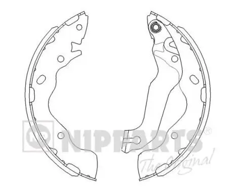 Bremsbackensatz Hinterachse NIPPARTS J3500525 Bild Bremsbackensatz Hinterachse NIPPARTS J3500525