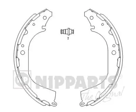 Bremsbackensatz NIPPARTS J3501045 Bild Bremsbackensatz NIPPARTS J3501045