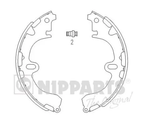 Bremsbackensatz NIPPARTS J3502034 Bild Bremsbackensatz NIPPARTS J3502034