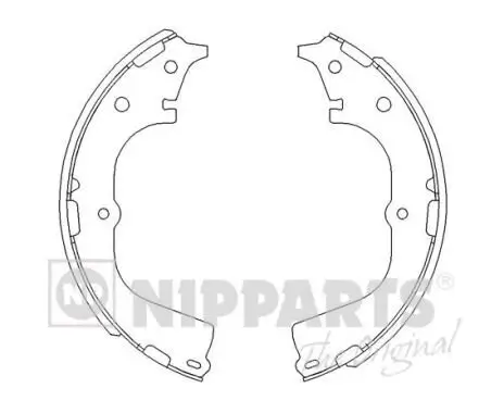 Bremsbackensatz Hinterachse NIPPARTS J3502046 Bild Bremsbackensatz Hinterachse NIPPARTS J3502046