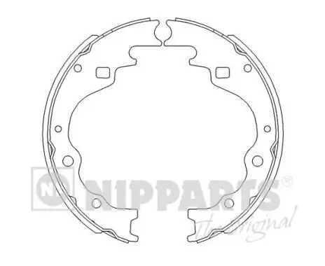 Bremsbackensatz NIPPARTS J3503025 Bild Bremsbackensatz NIPPARTS J3503025