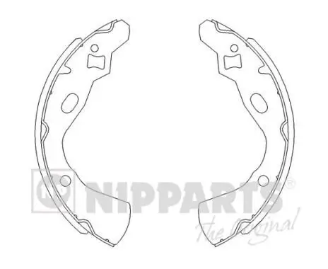 Bremsbackensatz NIPPARTS J3503030 Bild Bremsbackensatz NIPPARTS J3503030