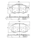 Bremsbelagsatz, Scheibenbremse Vorderachse NIPPARTS J3600542