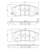Bremsbelagsatz, Scheibenbremse Vorderachse NIPPARTS J3600913