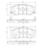 Bremsbelagsatz, Scheibenbremse NIPPARTS J3600913