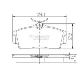 Bremsbelagsatz, Scheibenbremse Vorderachse NIPPARTS J3601068