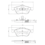 Bremsbelagsatz, Scheibenbremse Vorderachse NIPPARTS J3601082