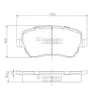 Bremsbelagsatz, Scheibenbremse Vorderachse NIPPARTS J3601085