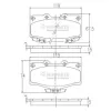 Bremsbelagsatz, Scheibenbremse NIPPARTS J3602054