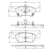 Bremsbelagsatz, Scheibenbremse Vorderachse NIPPARTS J3602080