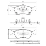 Bremsbelagsatz, Scheibenbremse Vorderachse NIPPARTS J3602080