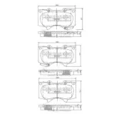Bremsbelagsatz, Scheibenbremse Vorderachse NIPPARTS J3602109