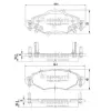 Bremsbelagsatz, Scheibenbremse Vorderachse NIPPARTS J3602113