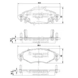 Bremsbelagsatz, Scheibenbremse Vorderachse NIPPARTS J3602113