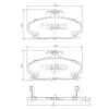 Bremsbelagsatz, Scheibenbremse Vorderachse NIPPARTS J3604031