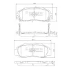 Bremsbelagsatz, Scheibenbremse Vorderachse NIPPARTS J3604032