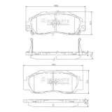 Bremsbelagsatz, Scheibenbremse Vorderachse NIPPARTS J3604032