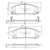 Bremsbelagsatz, Scheibenbremse Vorderachse NIPPARTS J3605050