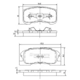 Bremsbelagsatz, Scheibenbremse Vorderachse NIPPARTS J3606019