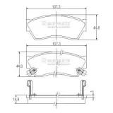 Bremsbelagsatz, Scheibenbremse NIPPARTS J3608005