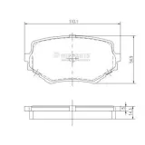 Bremsbelagsatz, Scheibenbremse Vorderachse NIPPARTS J3608017