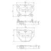 Bremsbelagsatz, Scheibenbremse Hinterachse NIPPARTS J3612018