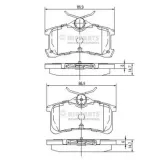 Bremsbelagsatz, Scheibenbremse Hinterachse NIPPARTS J3612026