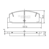 Bremsbelagsatz, Scheibenbremse NIPPARTS J3613002