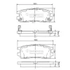 Bremsbelagsatz, Scheibenbremse Hinterachse NIPPARTS J3619001
