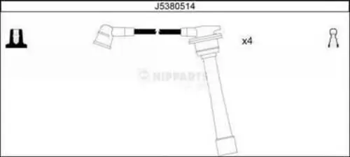 Zündleitungssatz NIPPARTS J5380514