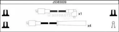 Zündleitungssatz NIPPARTS J5383009 Bild Zündleitungssatz NIPPARTS J5383009