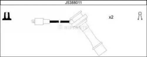 Zündleitungssatz NIPPARTS J5388011 Bild Zündleitungssatz NIPPARTS J5388011