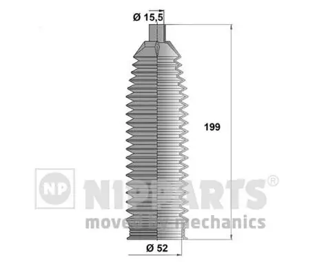 Faltenbalgsatz, Lenkung NIPPARTS N2840508